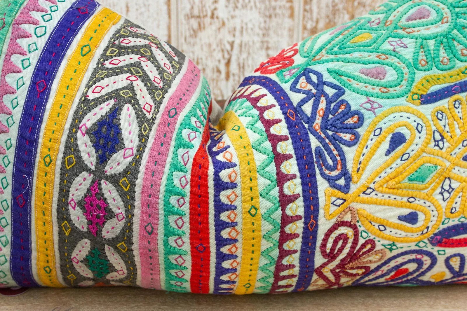 Kra Antique Tribal Grain Sack Pillow - 7