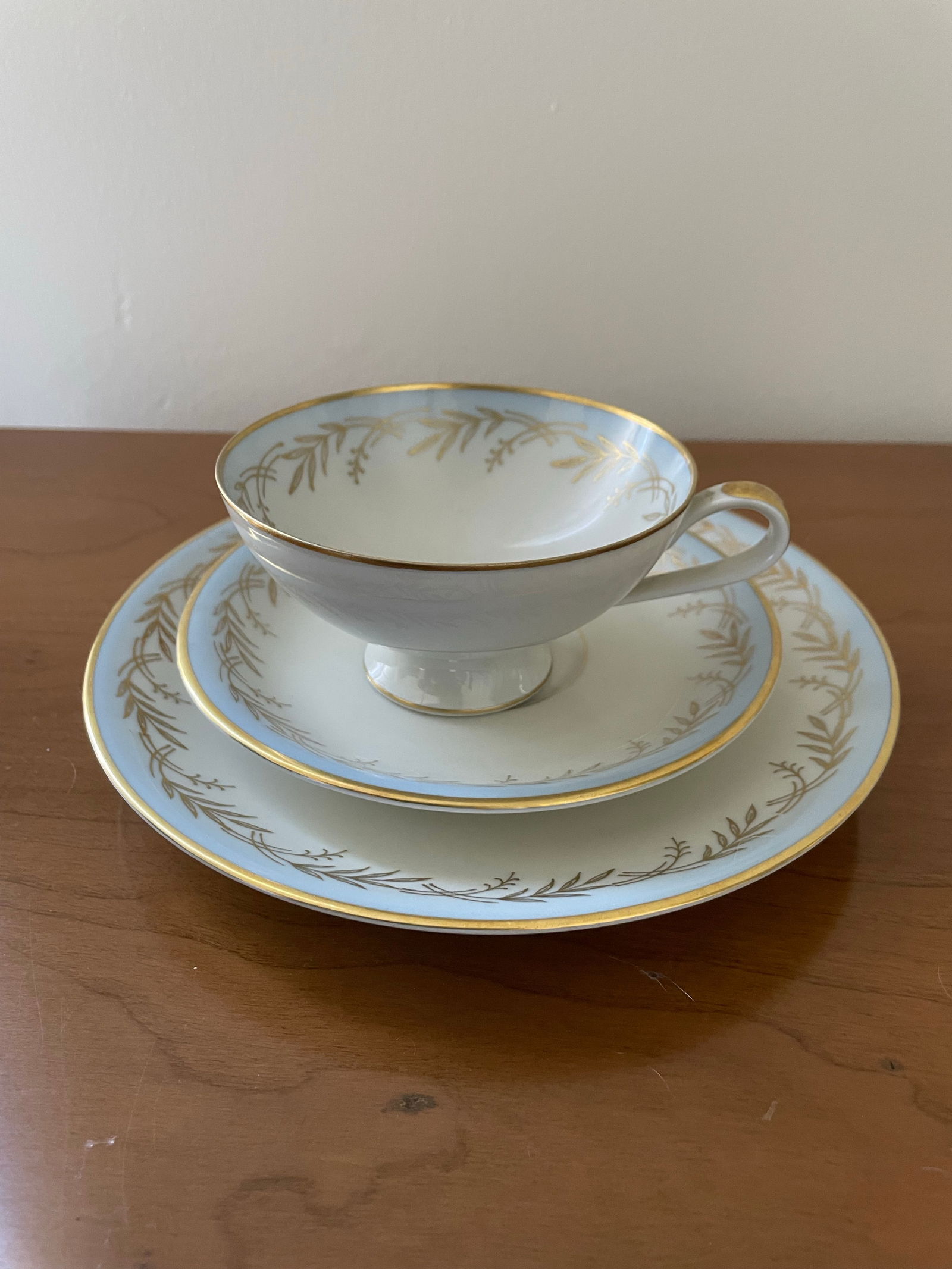 Vintage C. T. Hutschenreuther Arzberg Bavaria Teacup Trio With Saucer and Dessert Plate - 2