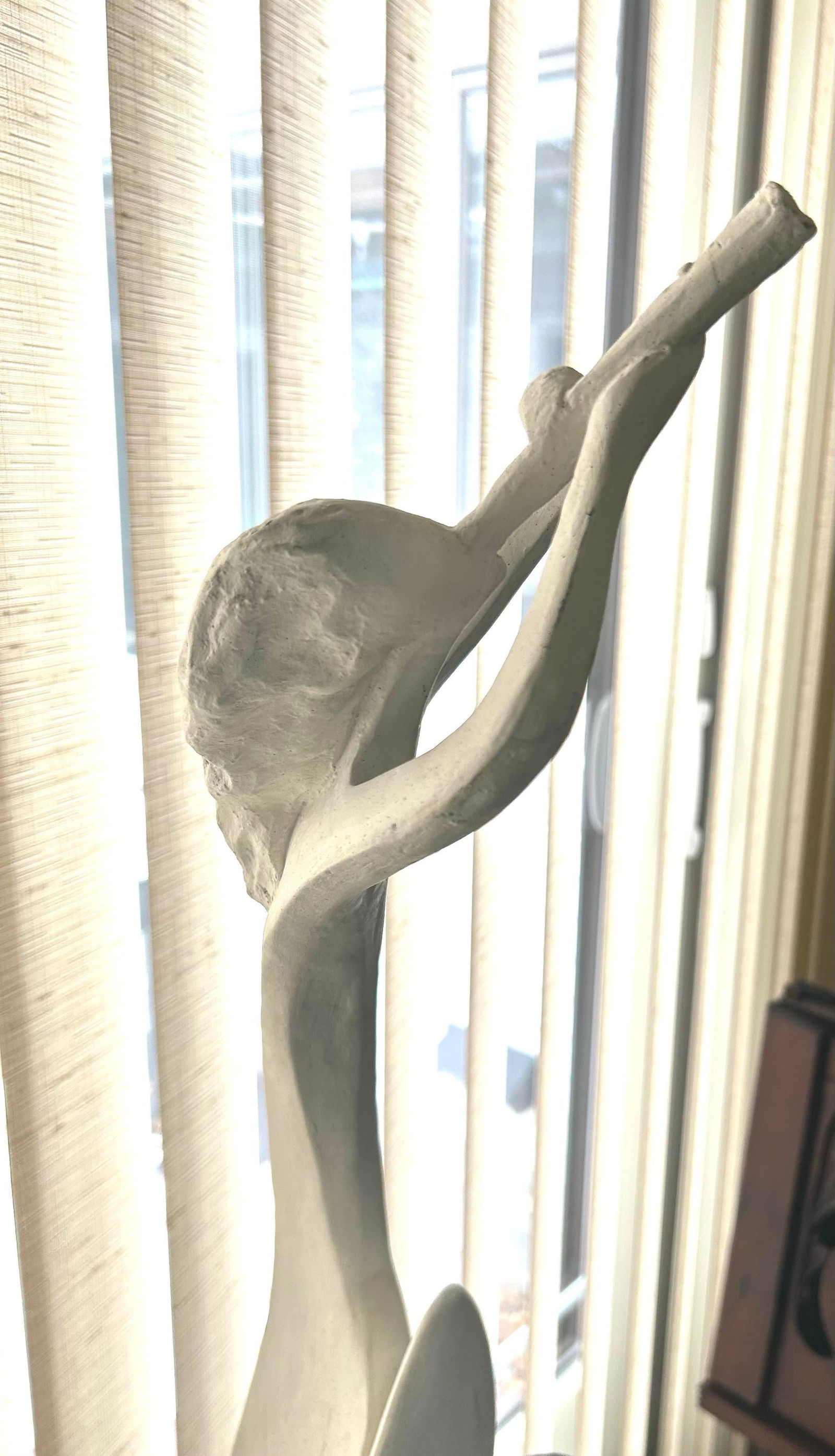 Signed and Dated by David Fisher, Austin Productions, 1980, Plaster Sculpture, "Horn Blower" - 3