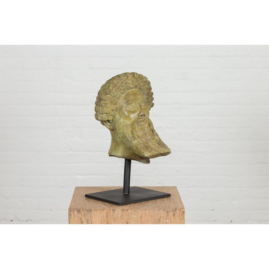 Bronze Hermes Bust Sculpture - 11