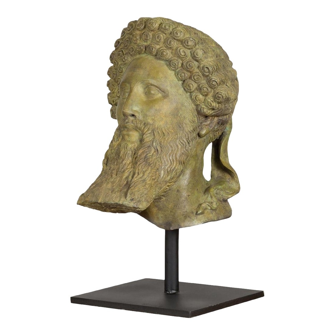 Bronze Hermes Bust Sculpture (1 of 12)