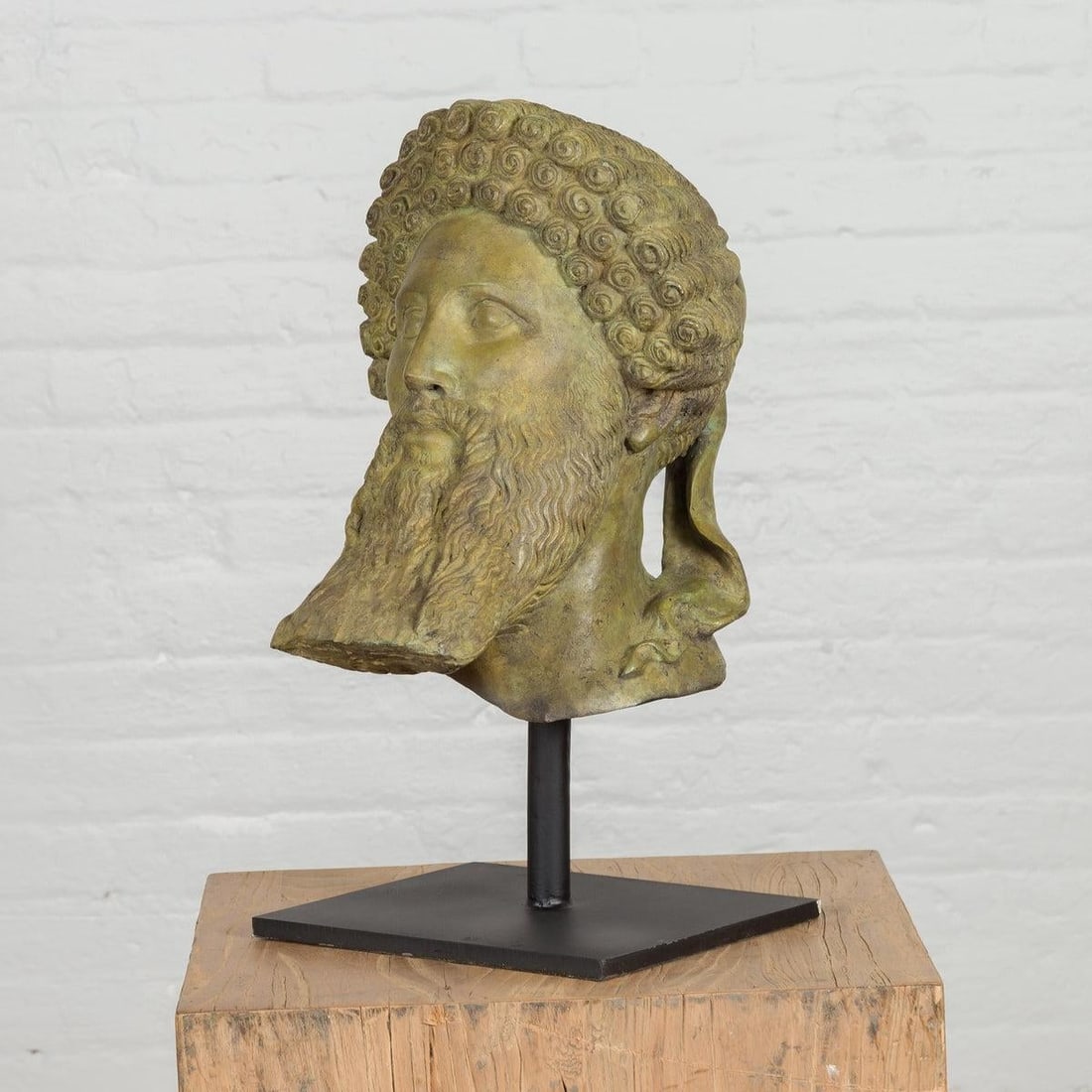 Bronze Hermes Bust Sculpture - 3