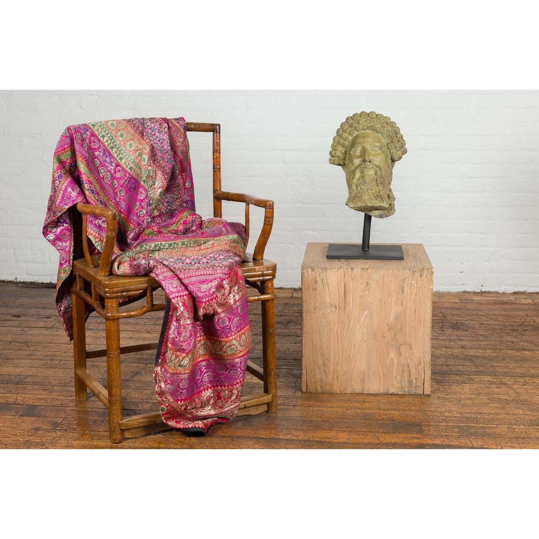 Bronze Hermes Bust Sculpture - 4