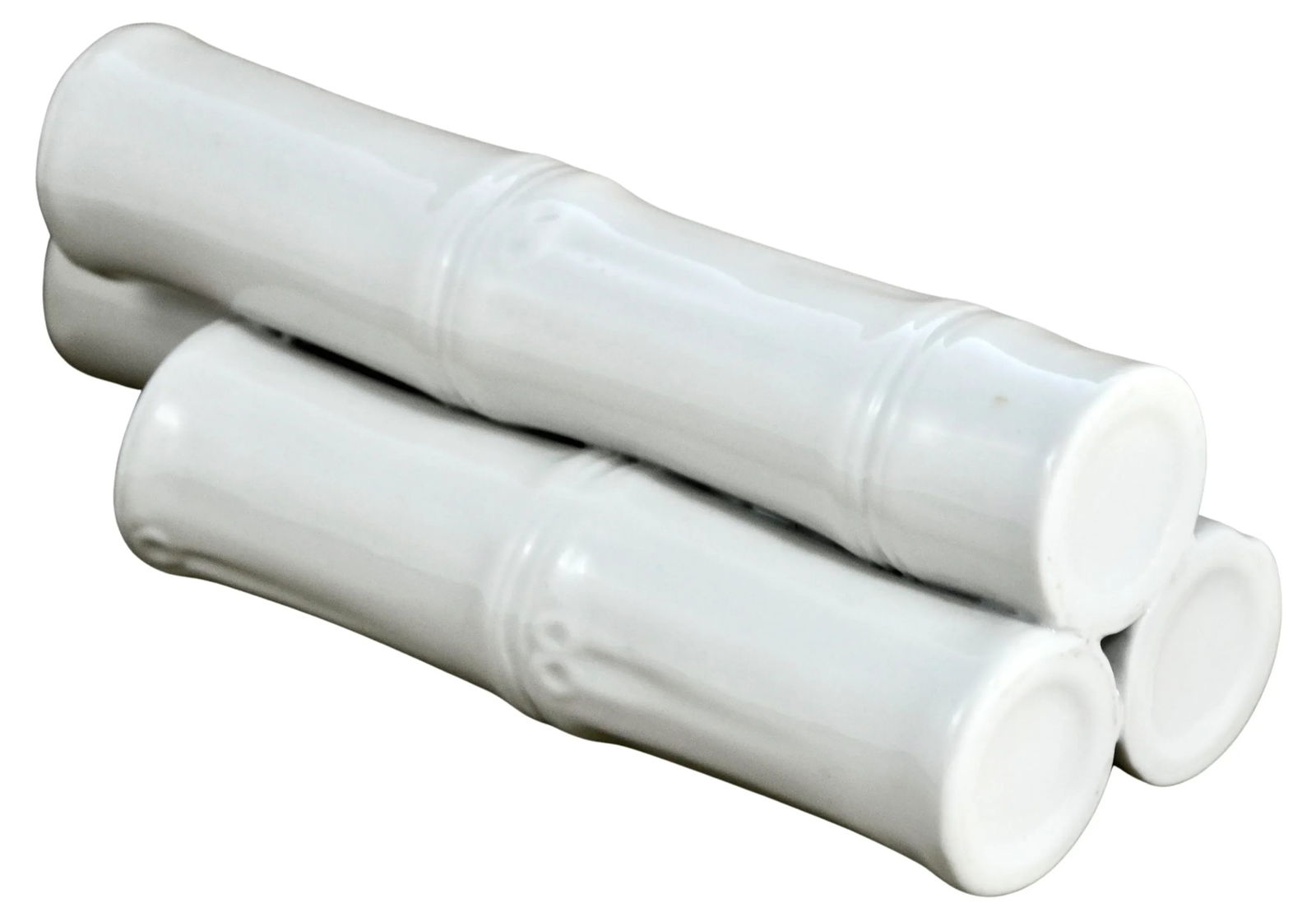 Bamboo 3 Stem Porcelain Vase - 5