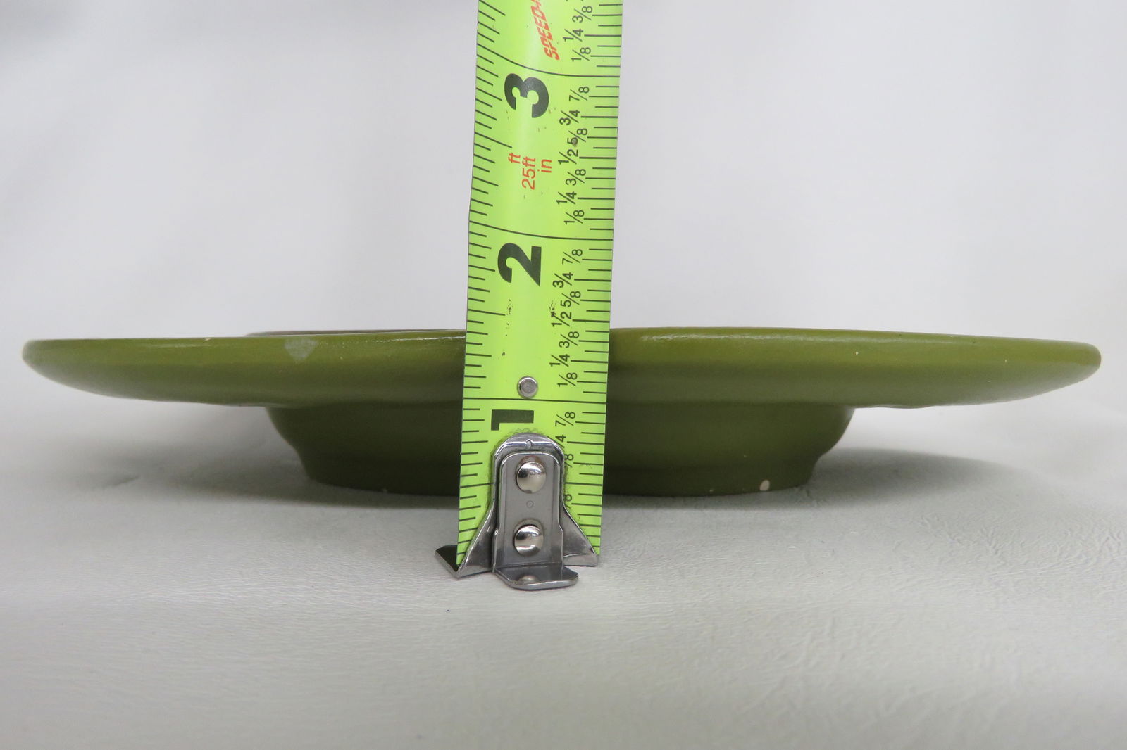 Mid Century Modern Haeger Pottery Green Ashtray 4520b - 7