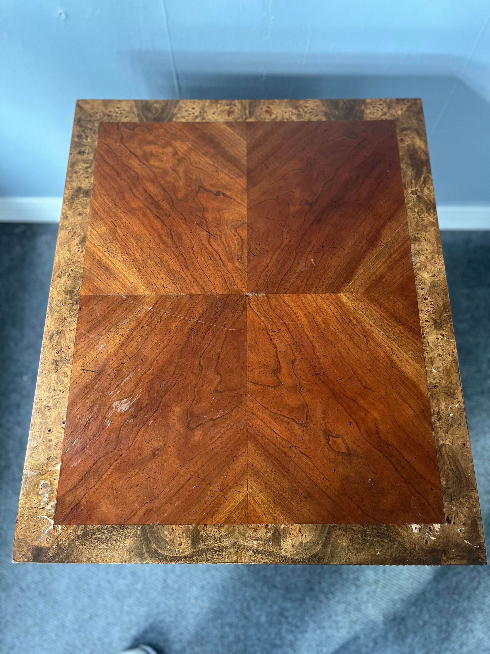 Lane Mid Century Federal-Style Mahogany Side Table With Marquetry - 4