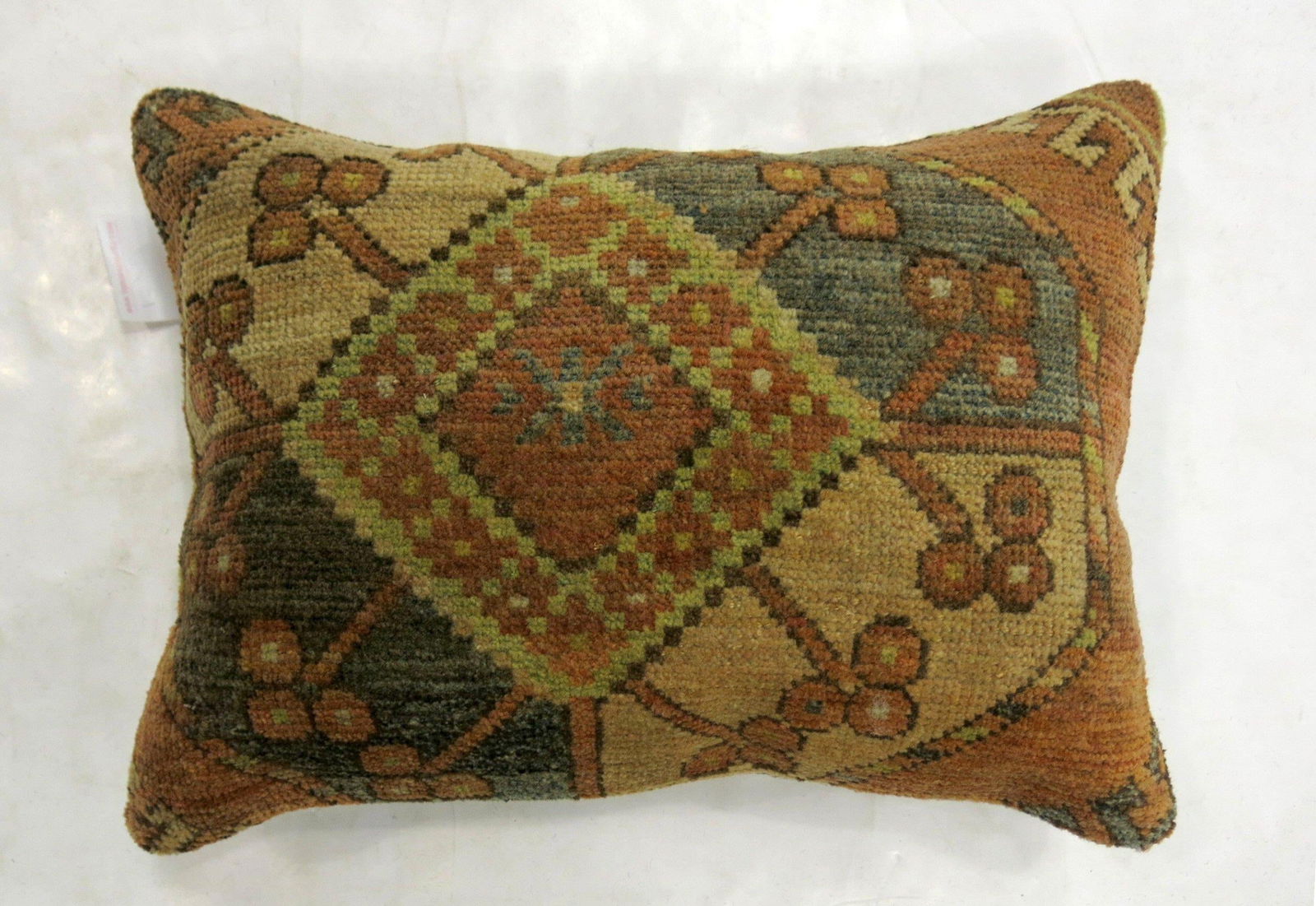 Zabihi Collection Rustic Tribal Afghan Rug Pillow - 2