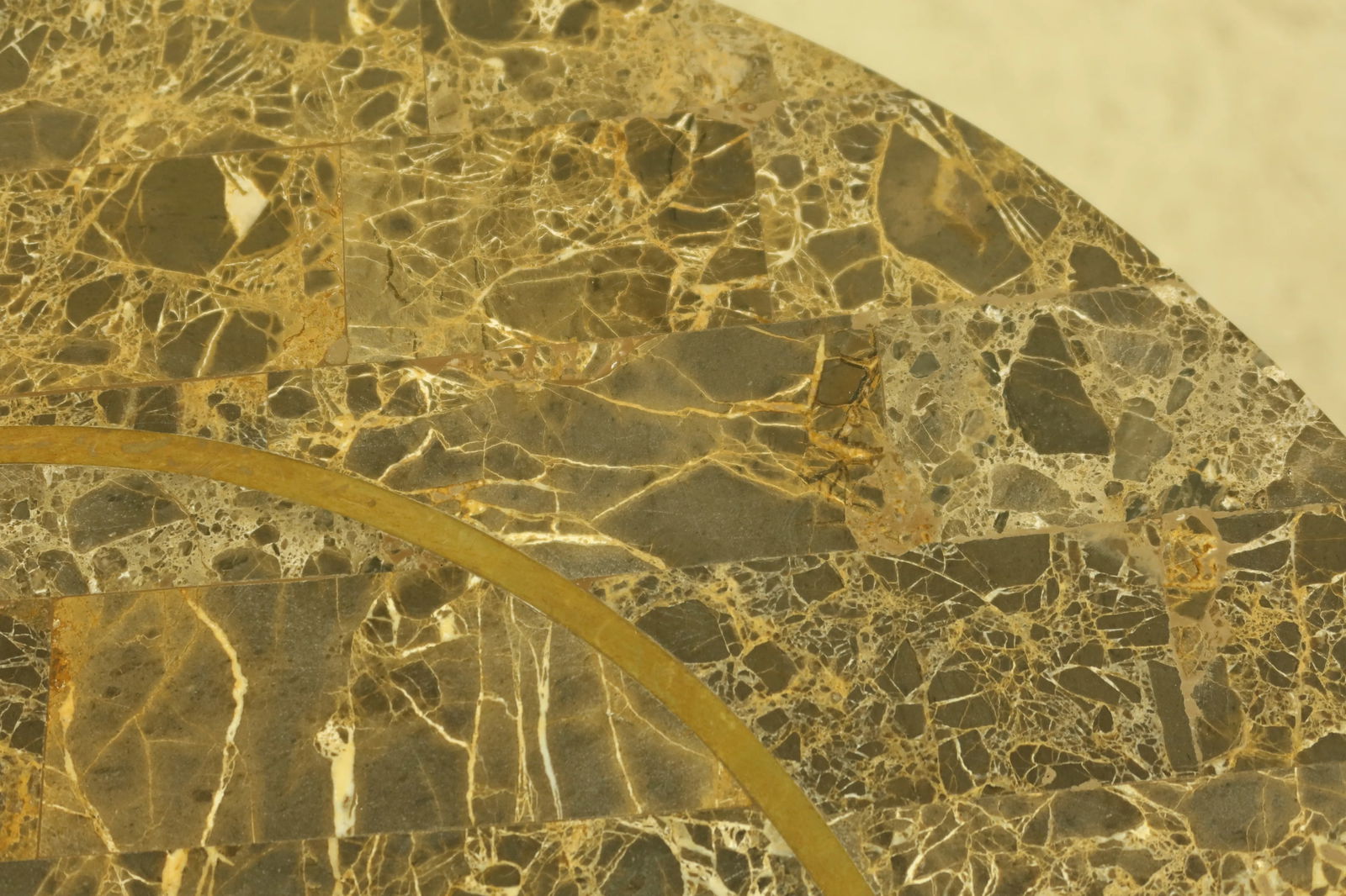 Maitland Smith Round Marble Top Iron Base Table - 4