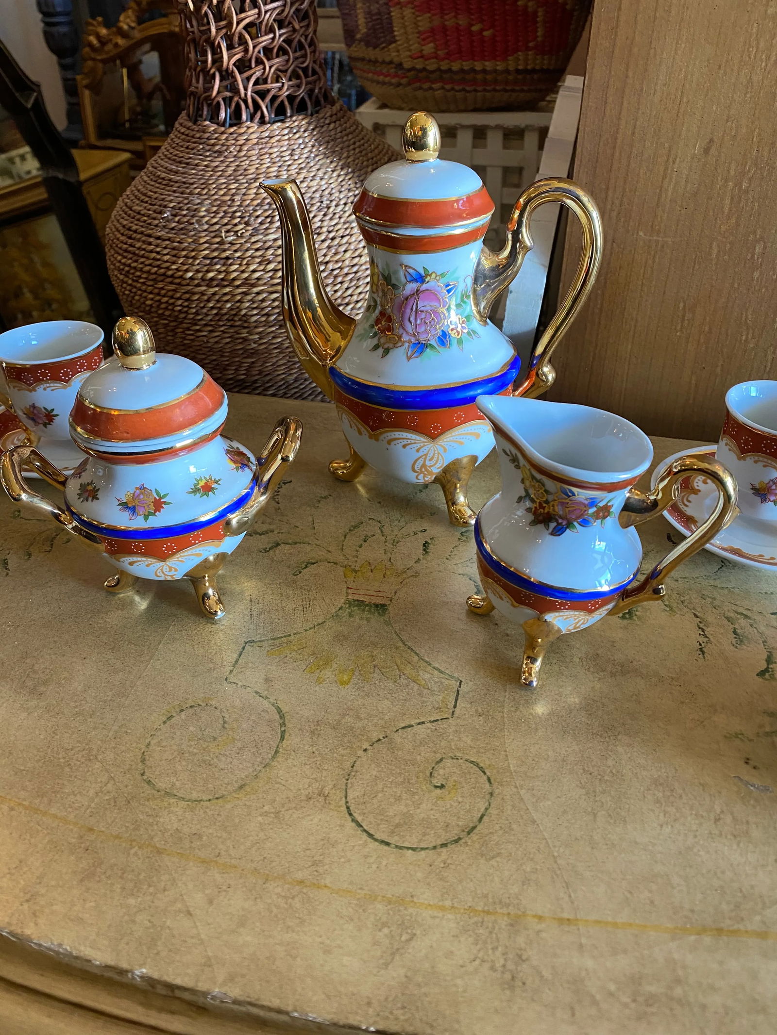1960s Floral Tea Set, 17 Pieces - 2