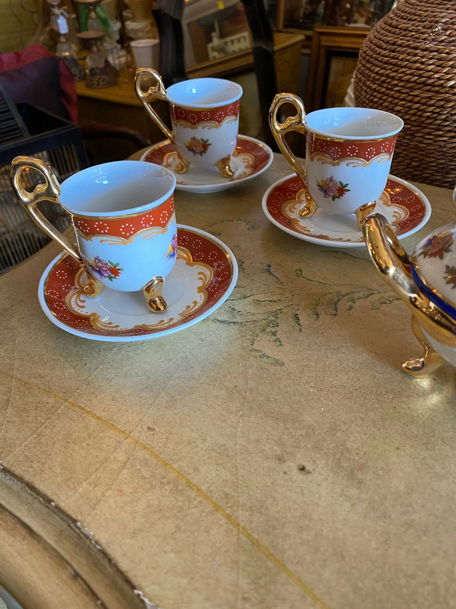 1960s Floral Tea Set, 17 Pieces - 3