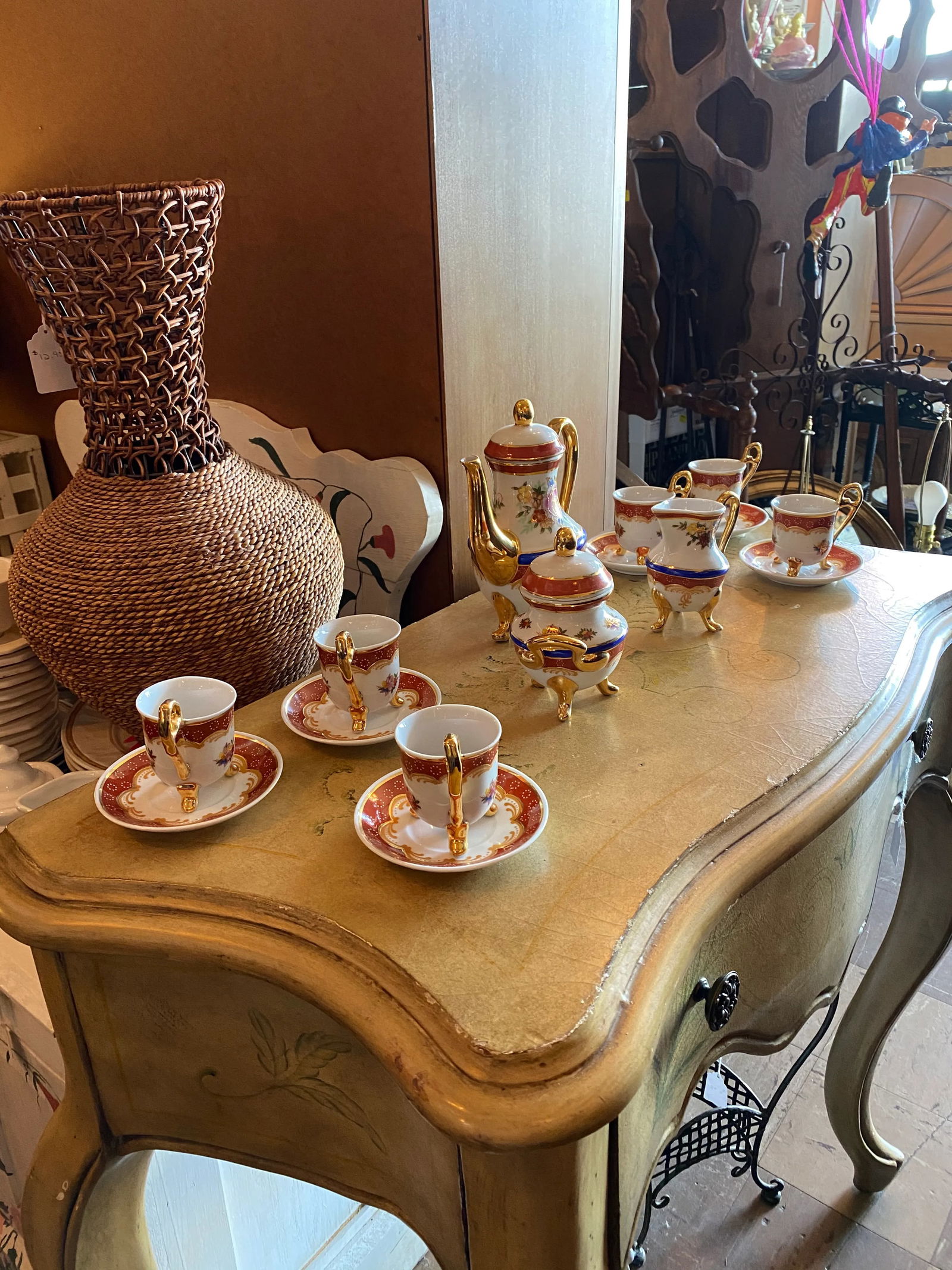 1960s Floral Tea Set, 17 Pieces - 9