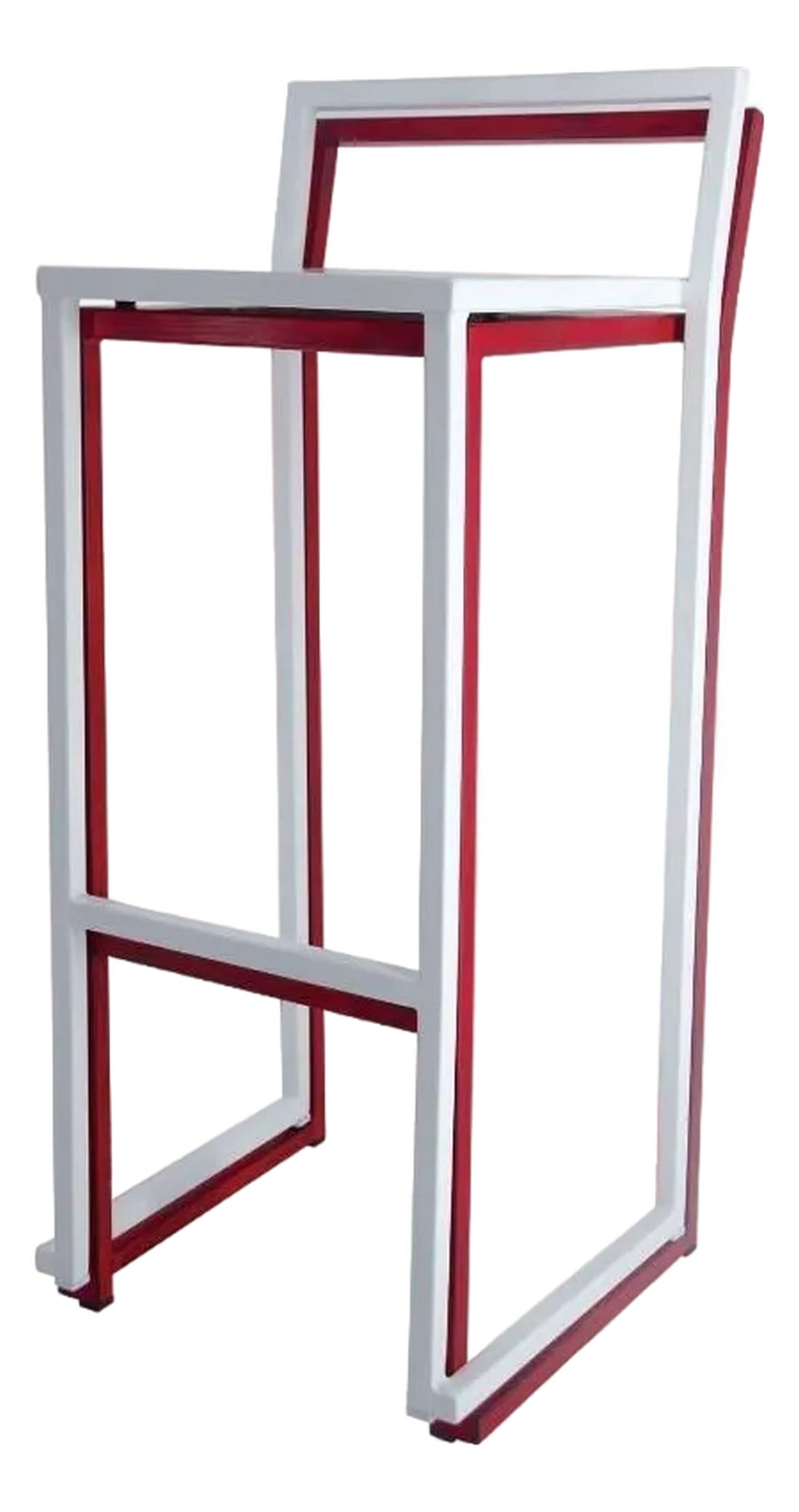 New Industrial Wrought Iron Shop Stacking Stool: Industrial, counter height, shop stool features a wrought iron frame and seat. You can customize the measurements, colours and the seat (wood or iron). Condition: Imperfections: No Imperfections Condi