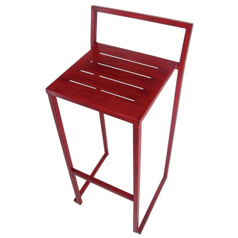 New Industrial Wrought Iron Shop Stacking Stool - 3