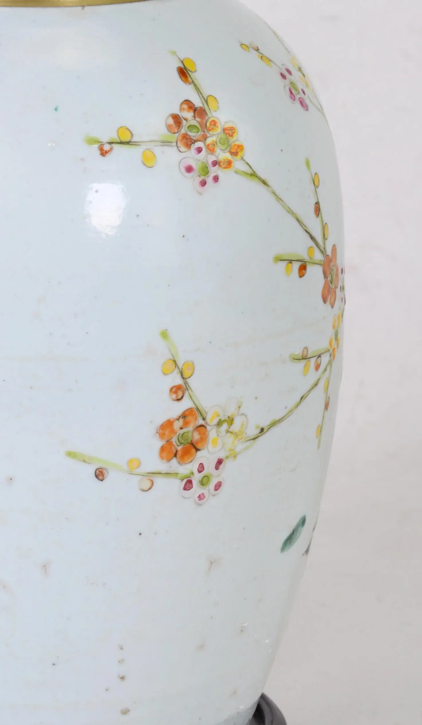Chinese Antique Famille Rose Porcelain Jar Table Lamp - 5
