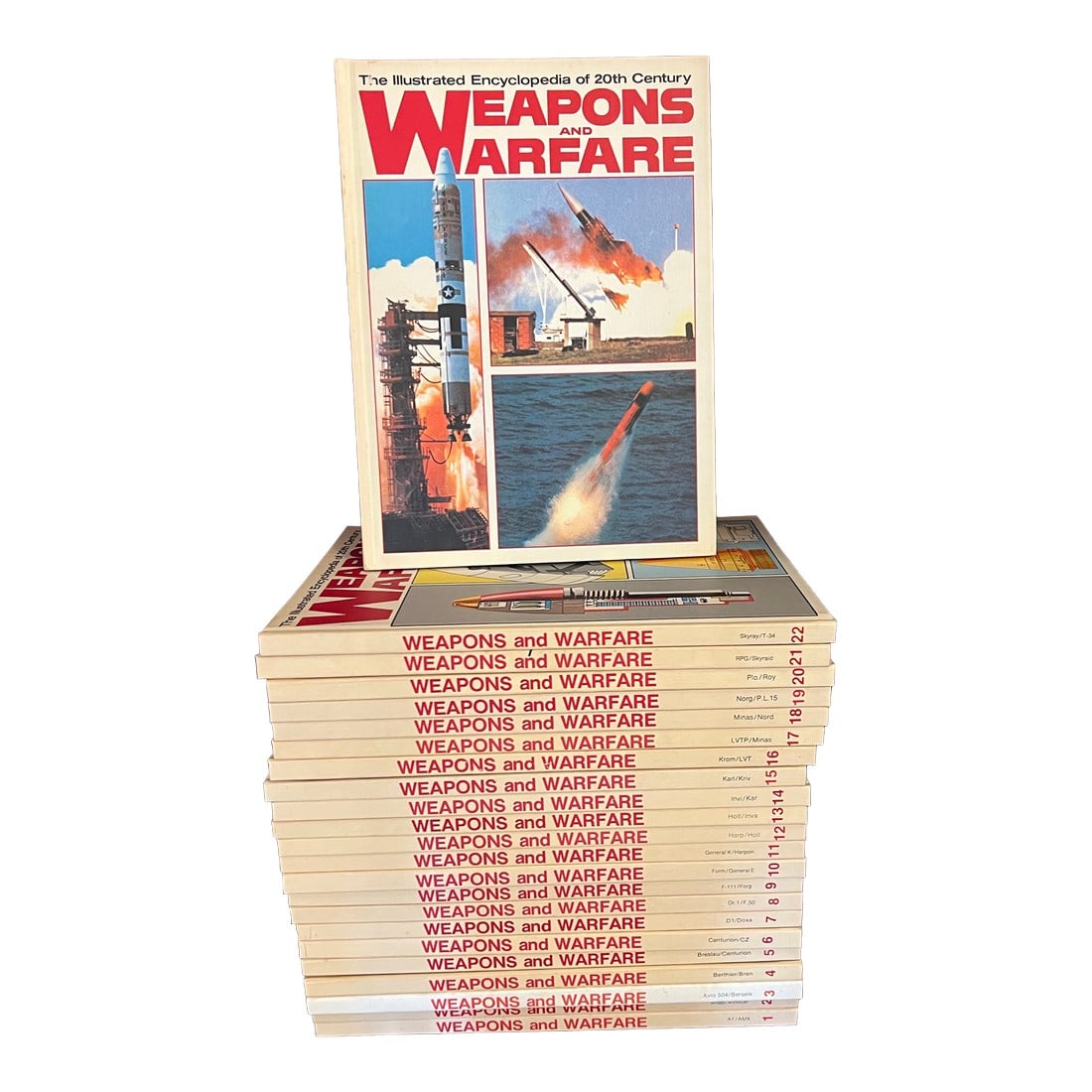 1960s Illustrated Encyclopedia of 20th Century, Weapons and Warfare Set of 23 (1 of 8)