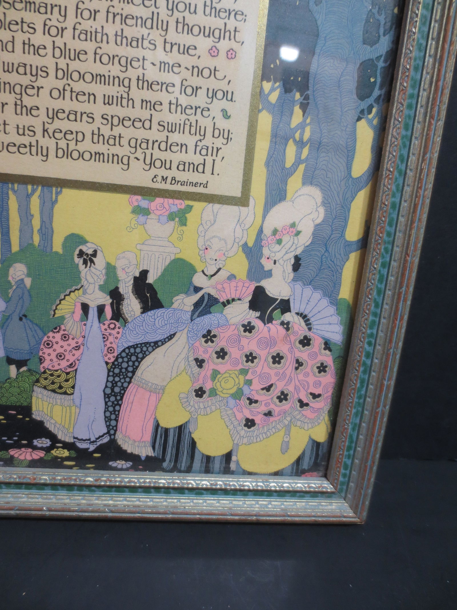 Art Deco Art Print of Memory's Garden - 2