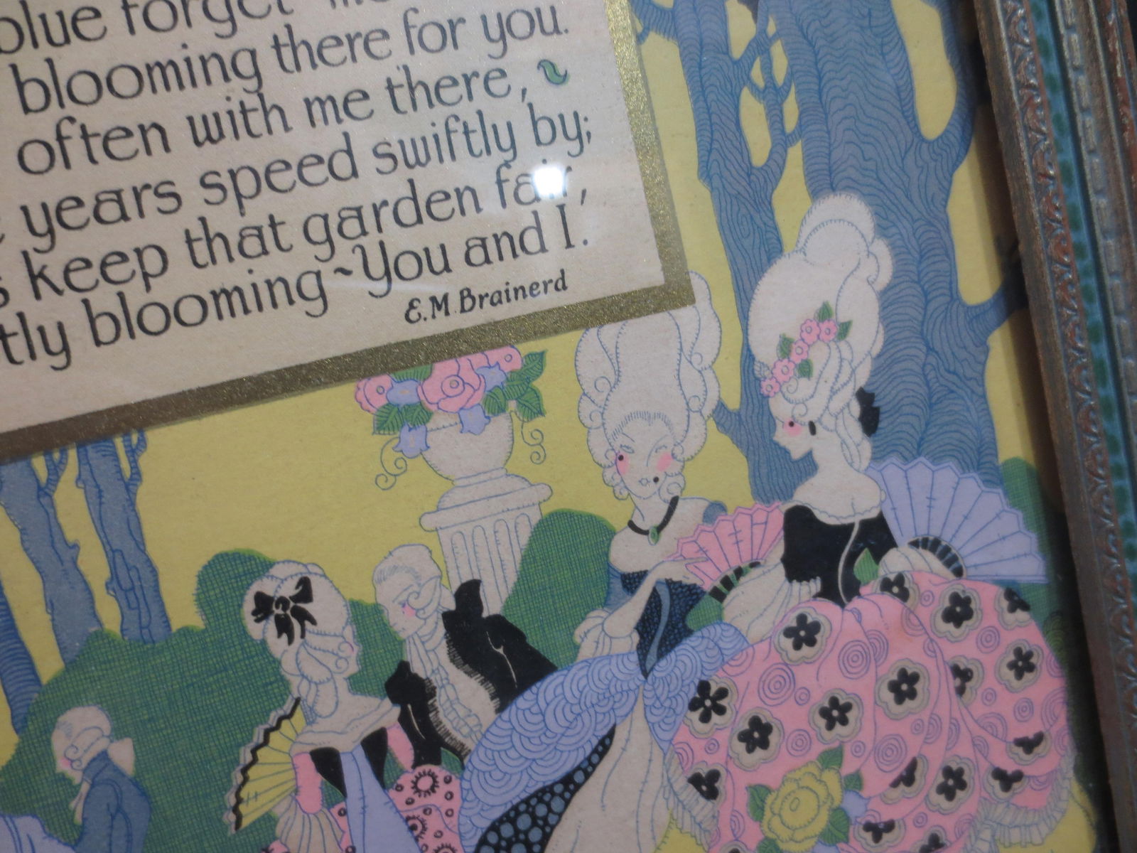 Art Deco Art Print of Memory's Garden - 4