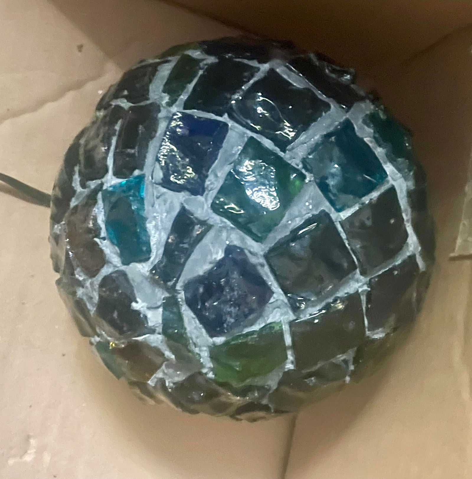 Peter Marsh Brutalist Hanging Colored Glass Chunk Fragment Globe Pendant Light - 11