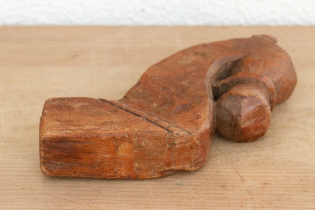 Antique Carved Wood Horse Architectural Fragment - 6