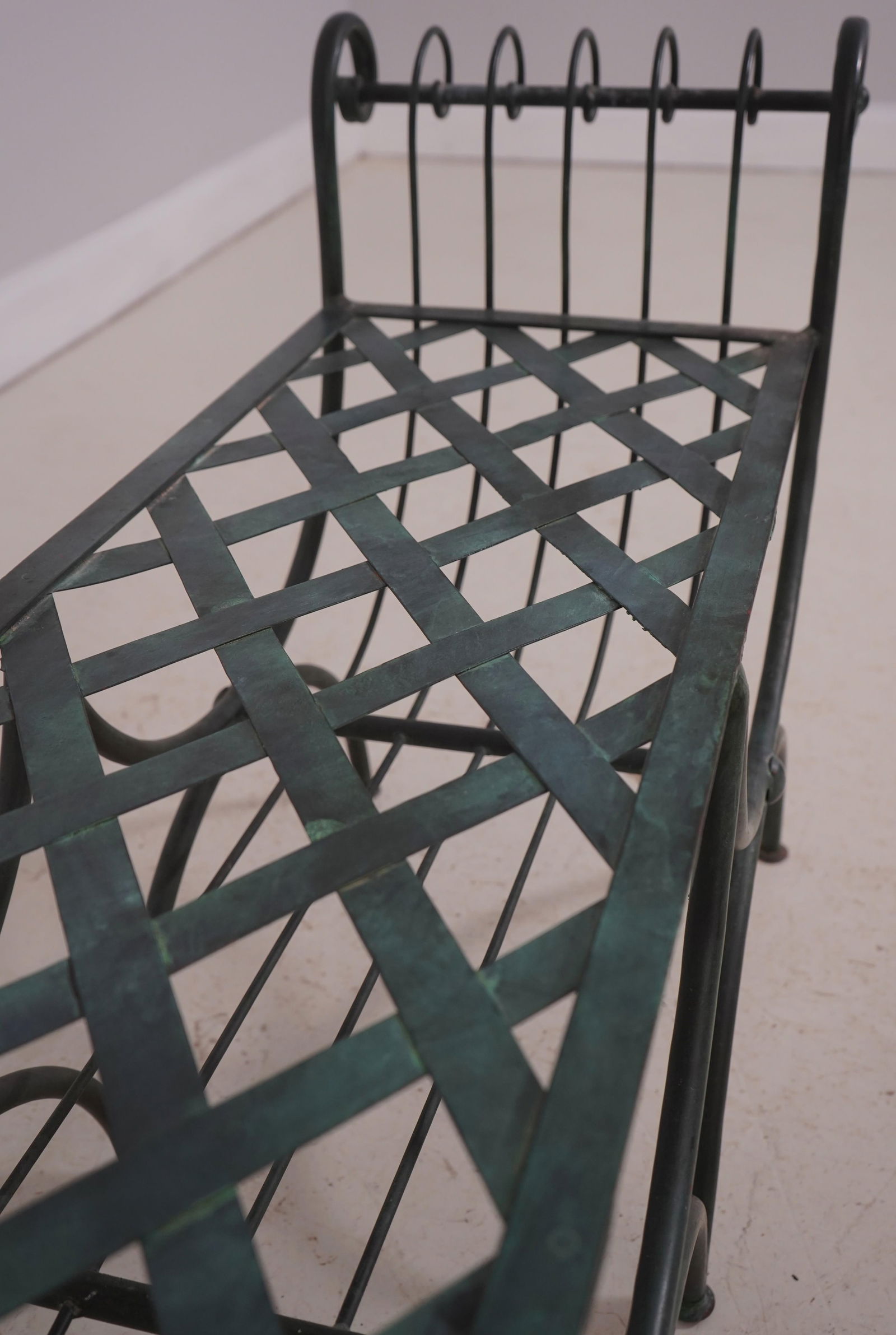 Vintage 1950s Salterini Design Iron Window Bench - 11