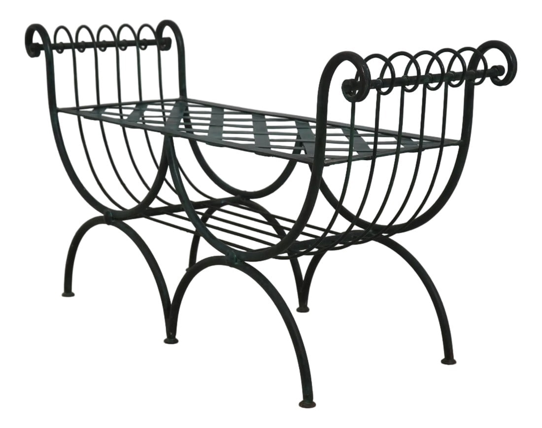 Vintage 1950s Salterini Design Iron Window Bench (1 of 13)