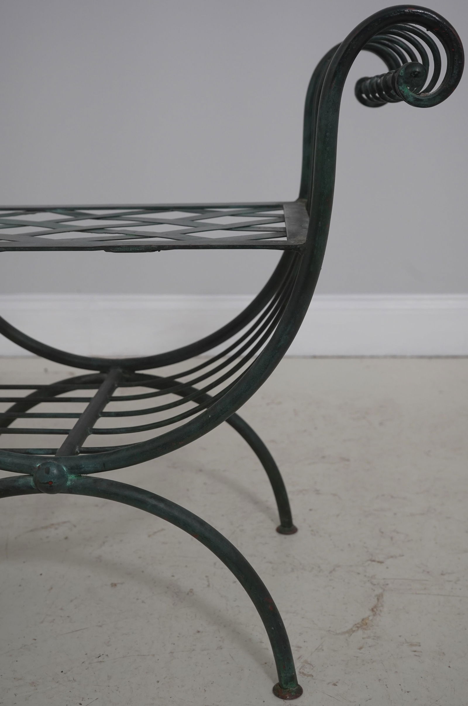 Vintage 1950s Salterini Design Iron Window Bench - 4