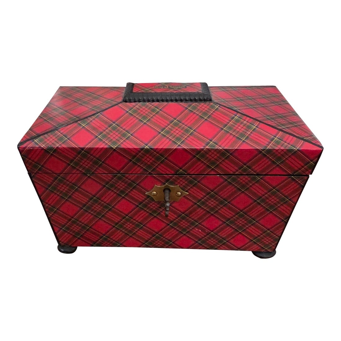19th Century Tartan Ware Tea Caddy (1 of 9)