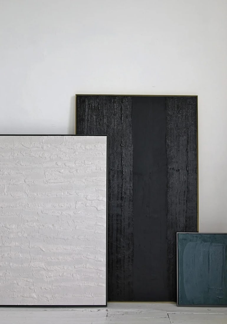 'Waves I' Original Plaster Painting by Victoria Holly, the Holly Collective - 4