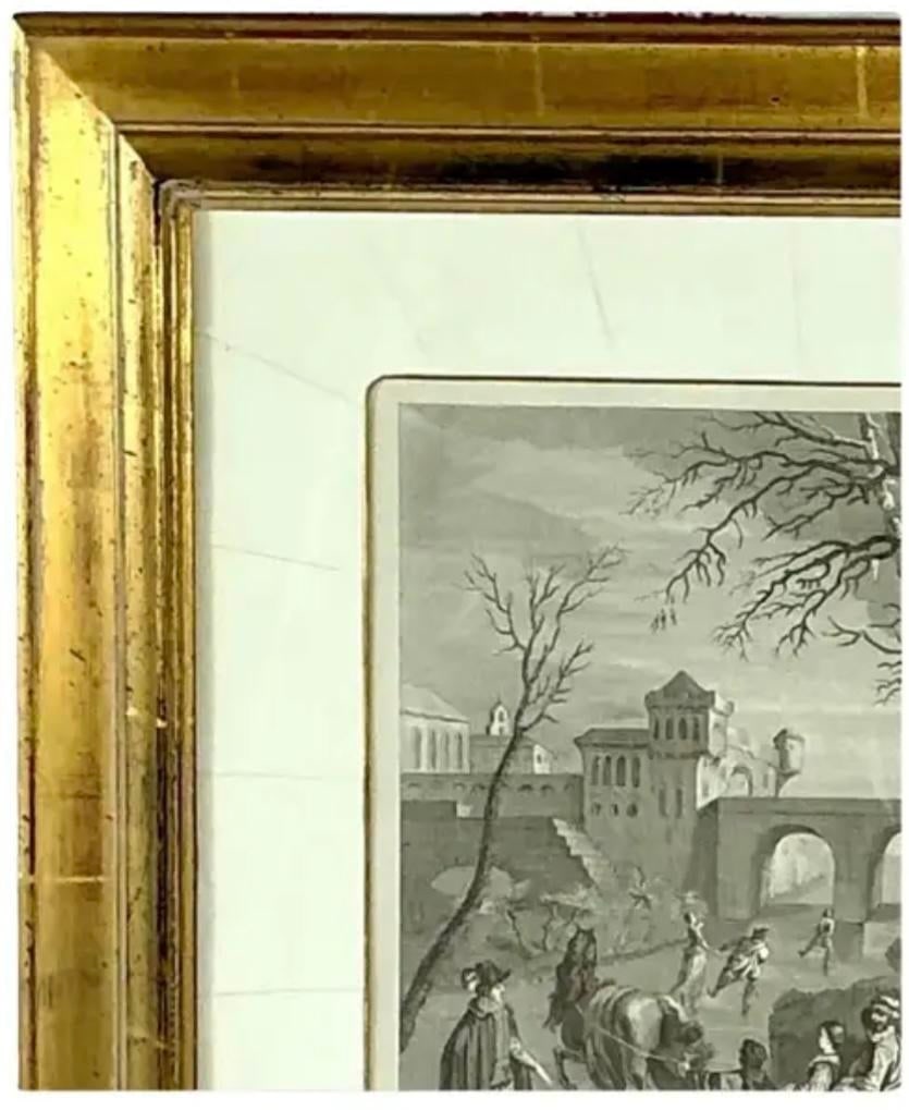 L' Hiver (Winter) Engraving Print, After Antoine Watteau - 4