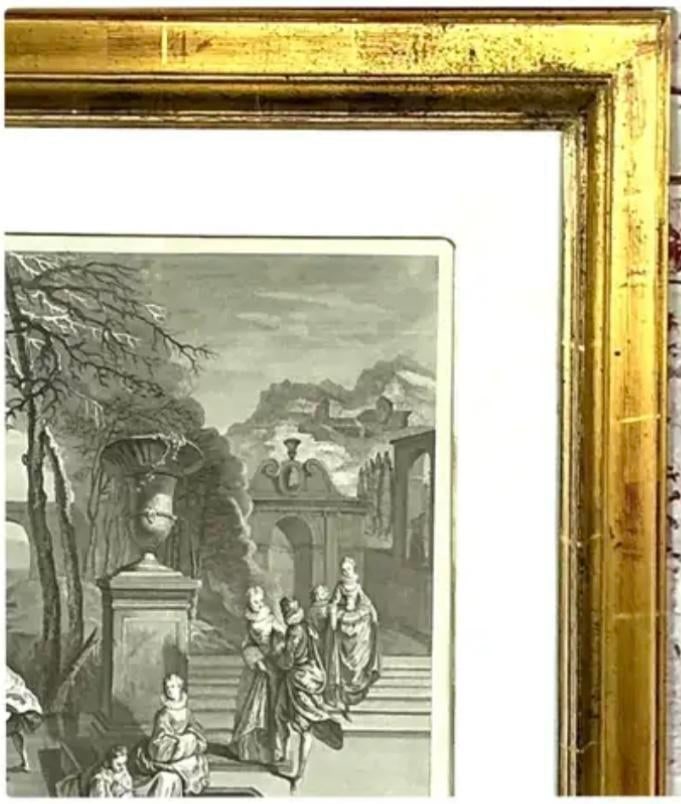 L' Hiver (Winter) Engraving Print, After Antoine Watteau - 5