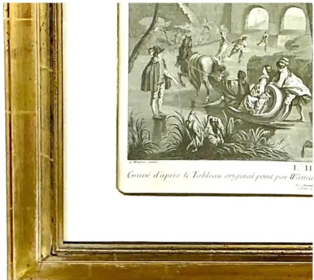 L' Hiver (Winter) Engraving Print, After Antoine Watteau - 6