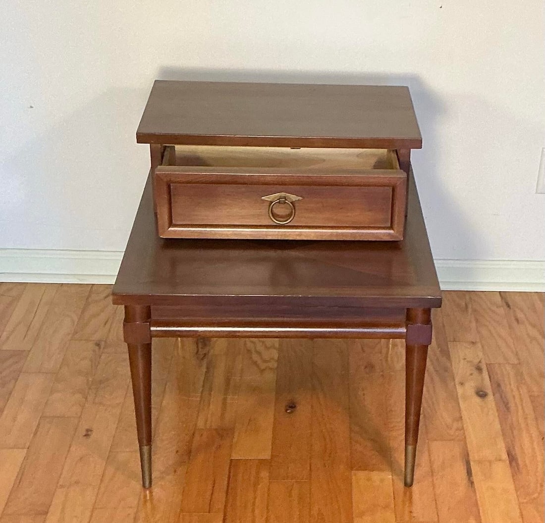 Vintage Inlaid Side Table by American of Martinsville, Circa 1960s - 7