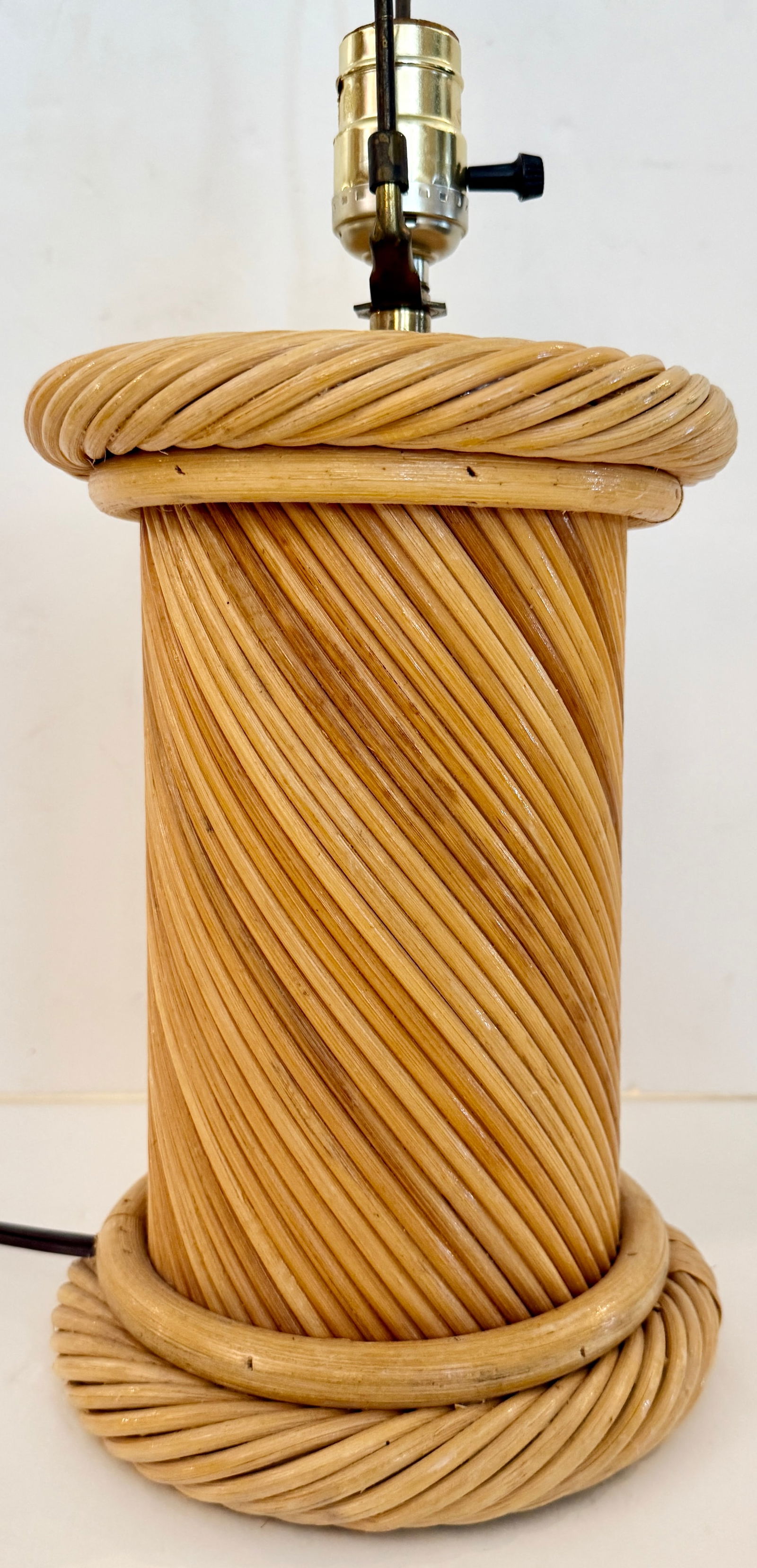 Boho Chic Twisted Pencil Reed Table Lamp - 4