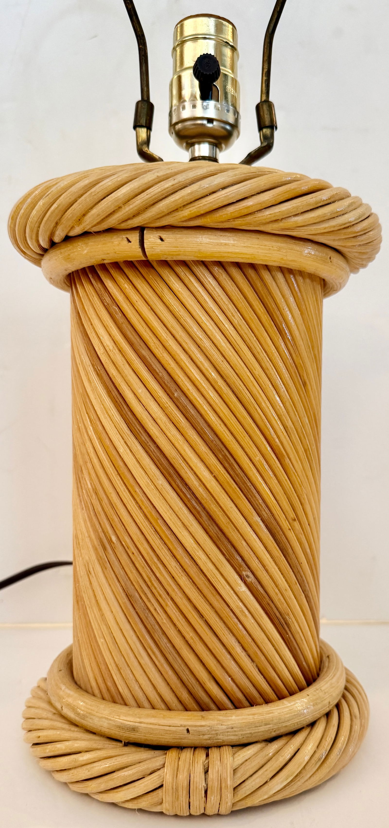 Boho Chic Twisted Pencil Reed Table Lamp - 6