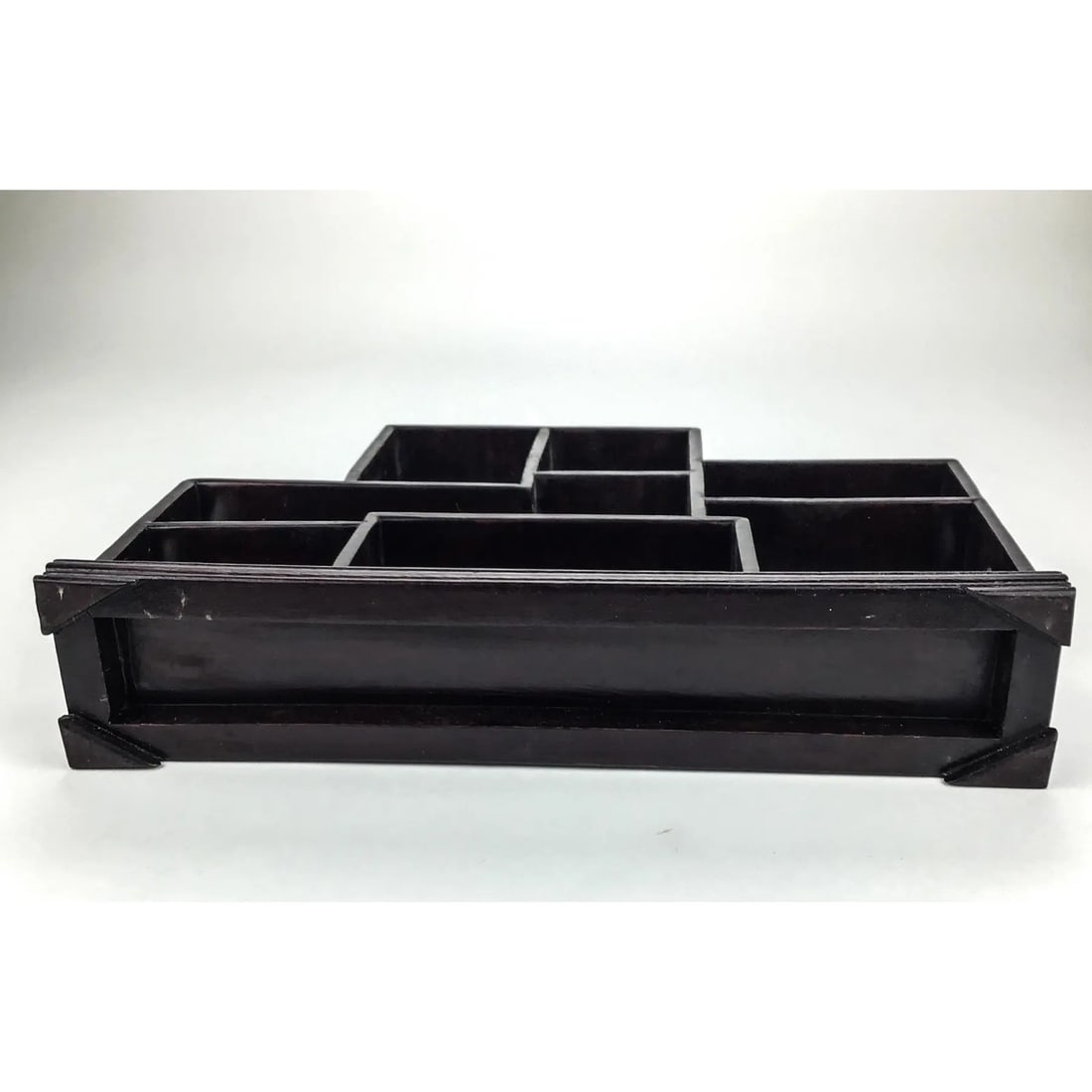 Vintage Chinese Ming Style Miniature Tabletop Rosewood Etagere - 9