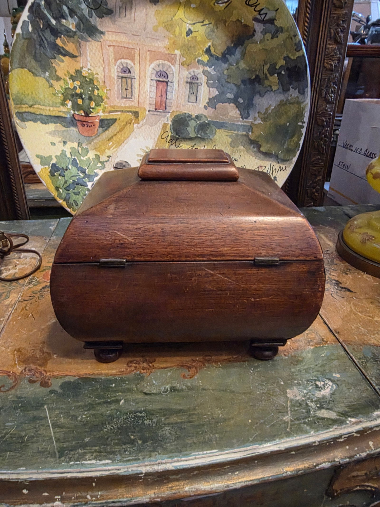 Antique Tea Caddy Box - 6