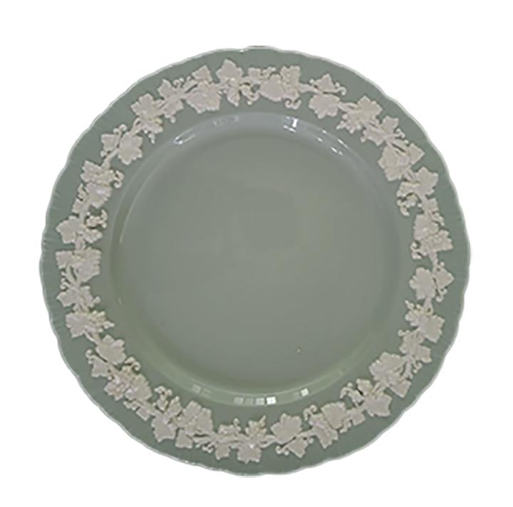 Wedgwood Dinner Plates Cream on Celadon Shell Edge - Set of 4 - 2