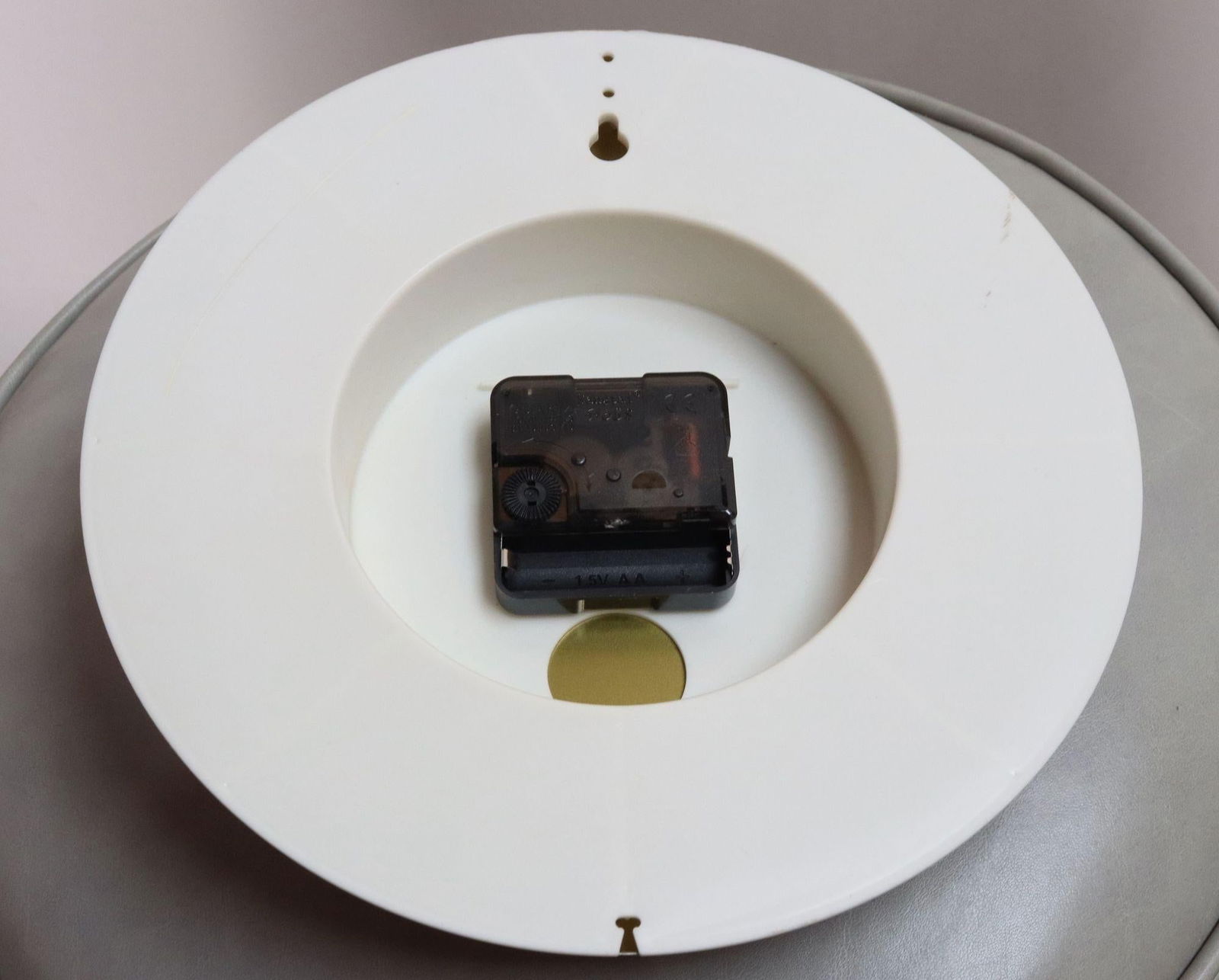 German Art Deco Beige Wall Clock With Black Numerals by Welby - 6