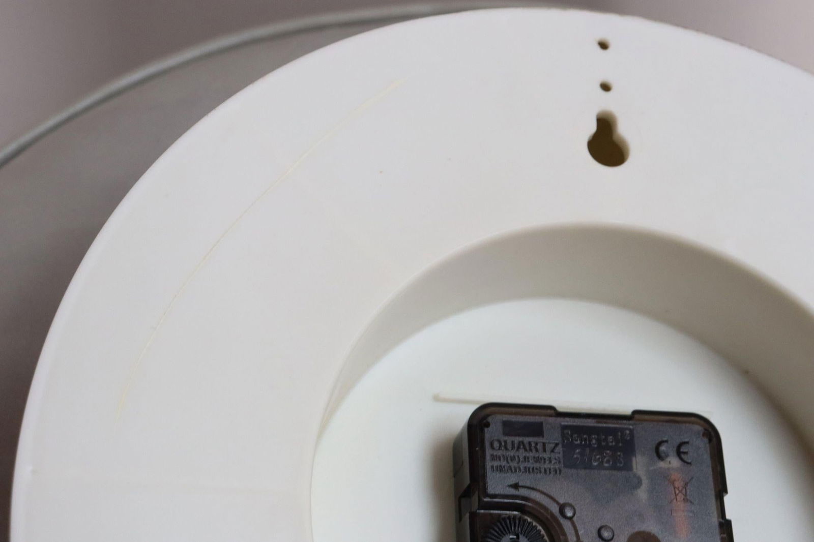 German Art Deco Beige Wall Clock With Black Numerals by Welby - 9