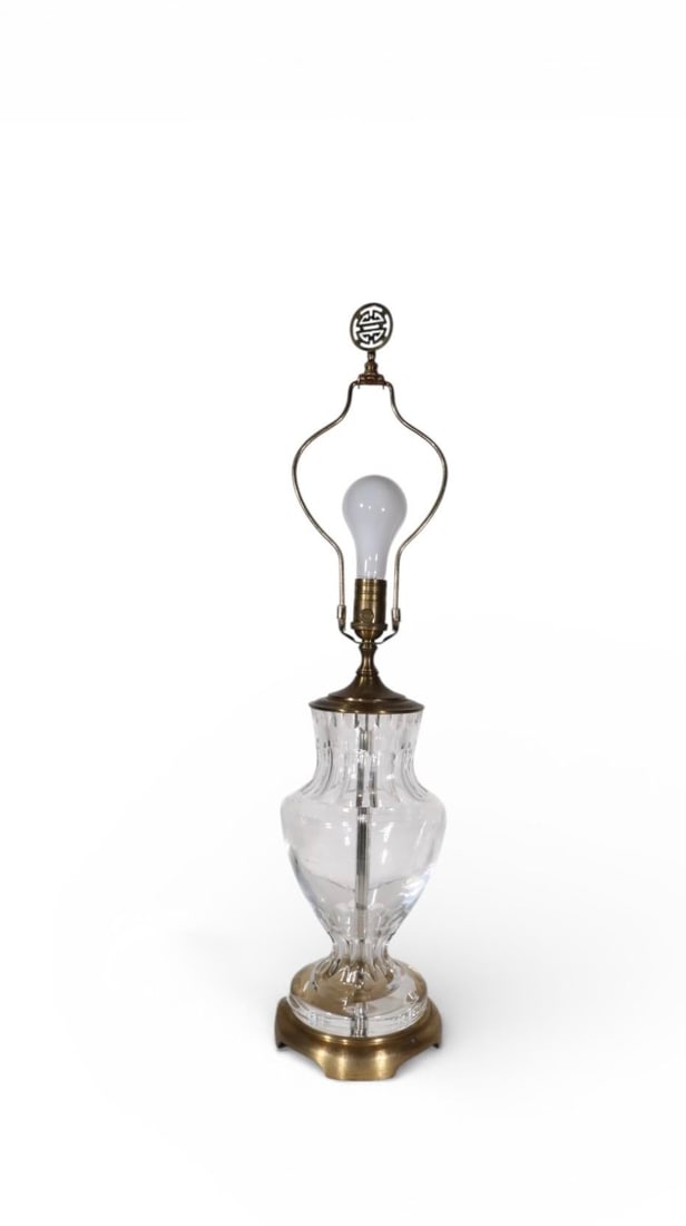 Late 20th Century Crystal Table Lamp by Wildwood - 4