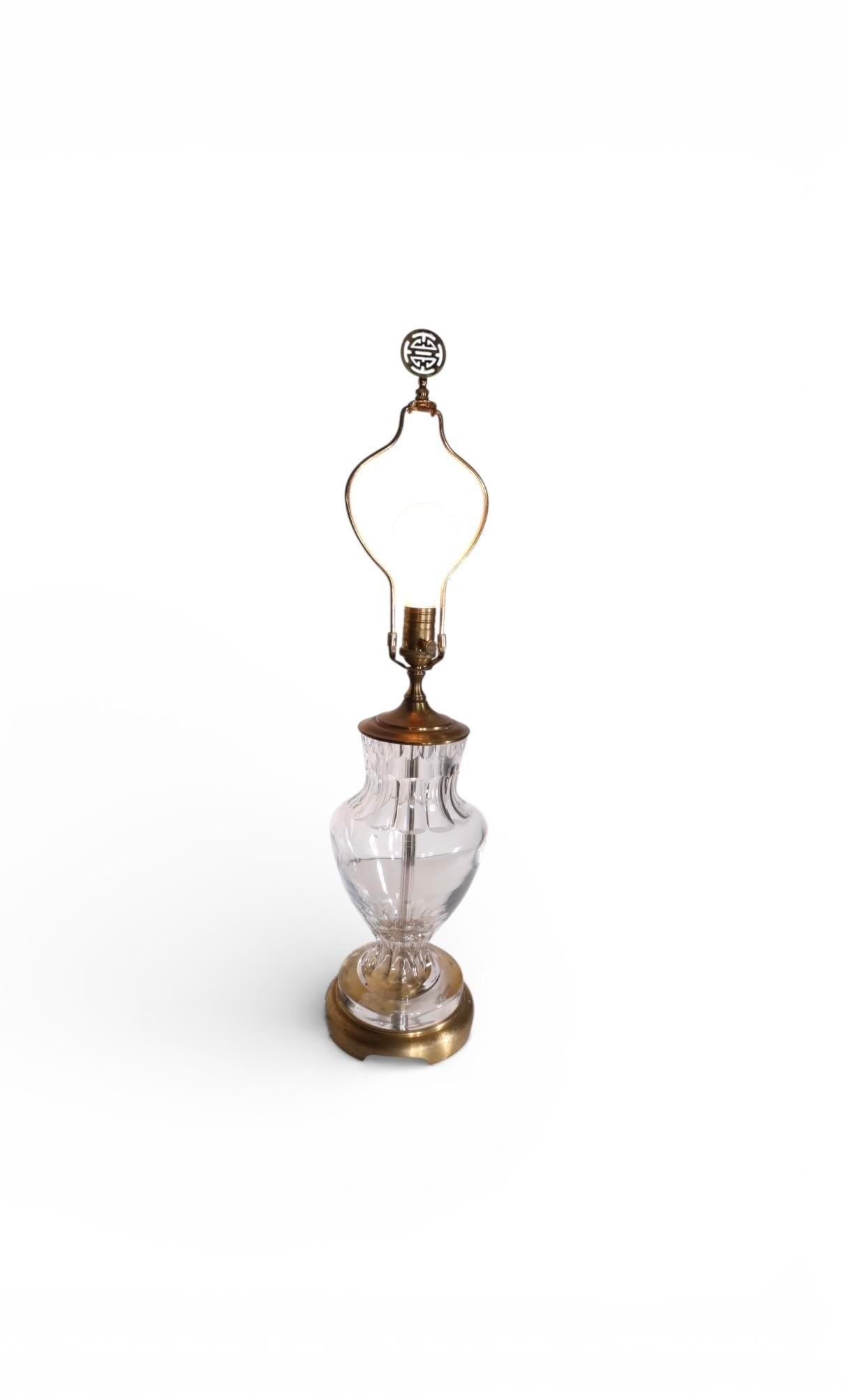 Late 20th Century Crystal Table Lamp by Wildwood - 8