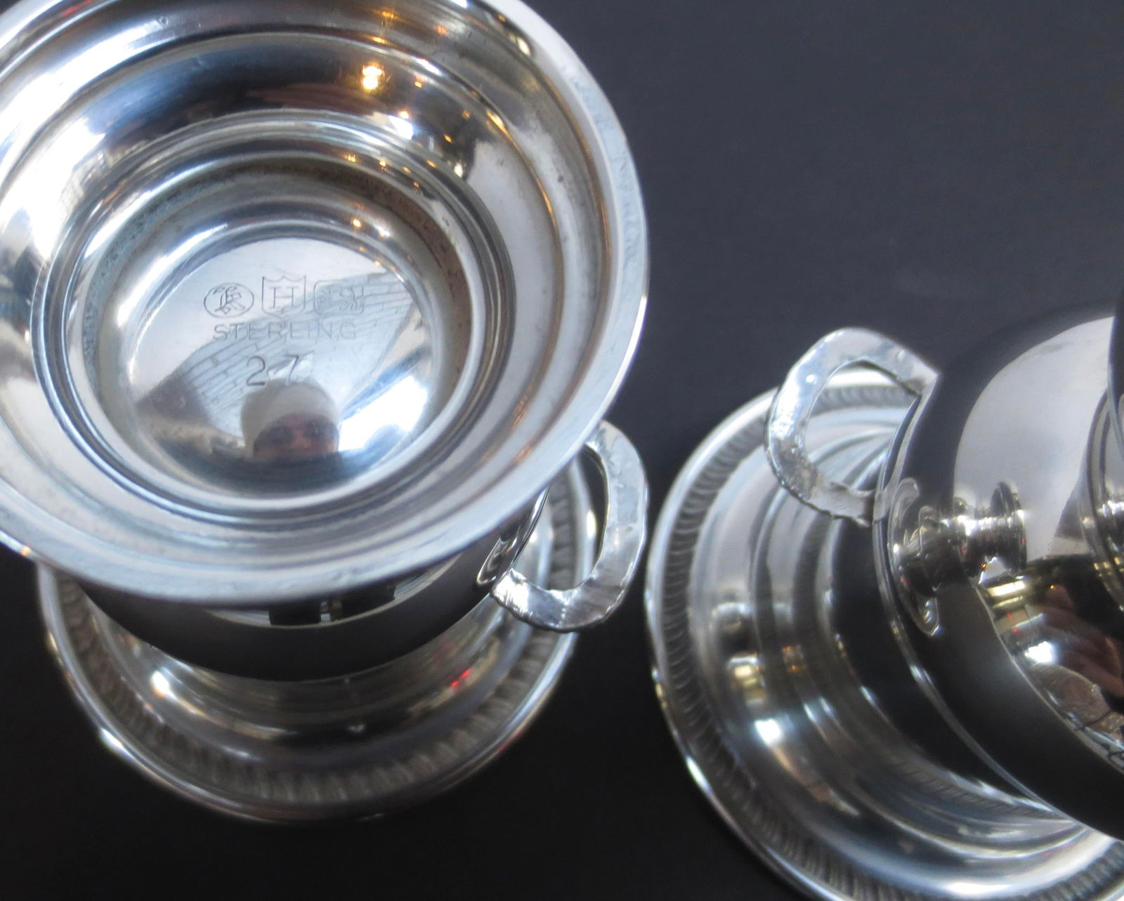 Sterling Silver Classic Urn ToothPick Holders-Pair of 2 --3.75 Dwt. - 2