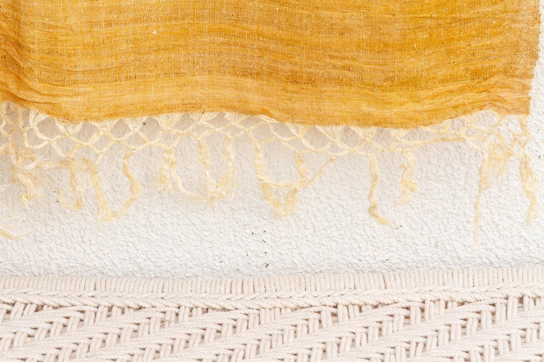 Organic Peace Silk Throw, Golden Blossom - 4