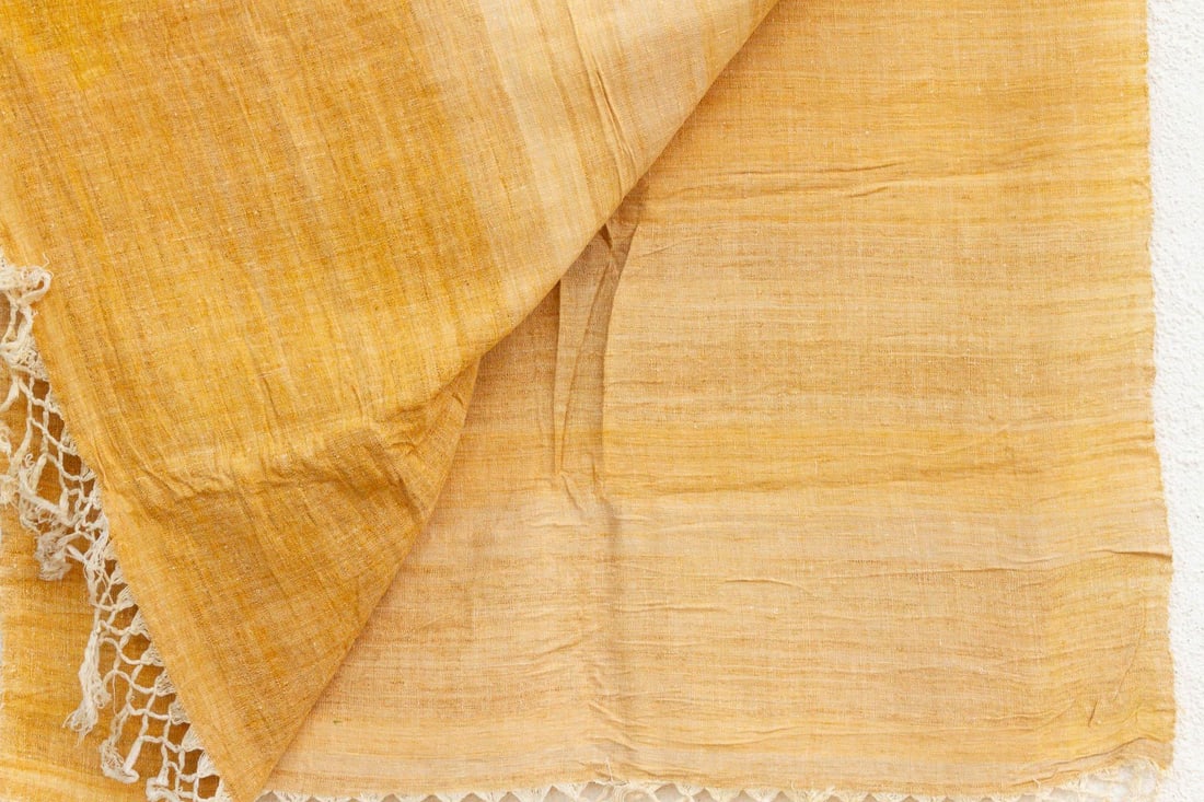 Organic Peace Silk Throw, Golden Blossom - 5