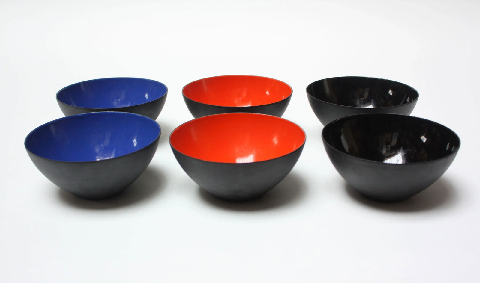 Enamel Krenit Bowls by Herbert Krenchel - Set of 6 - 3