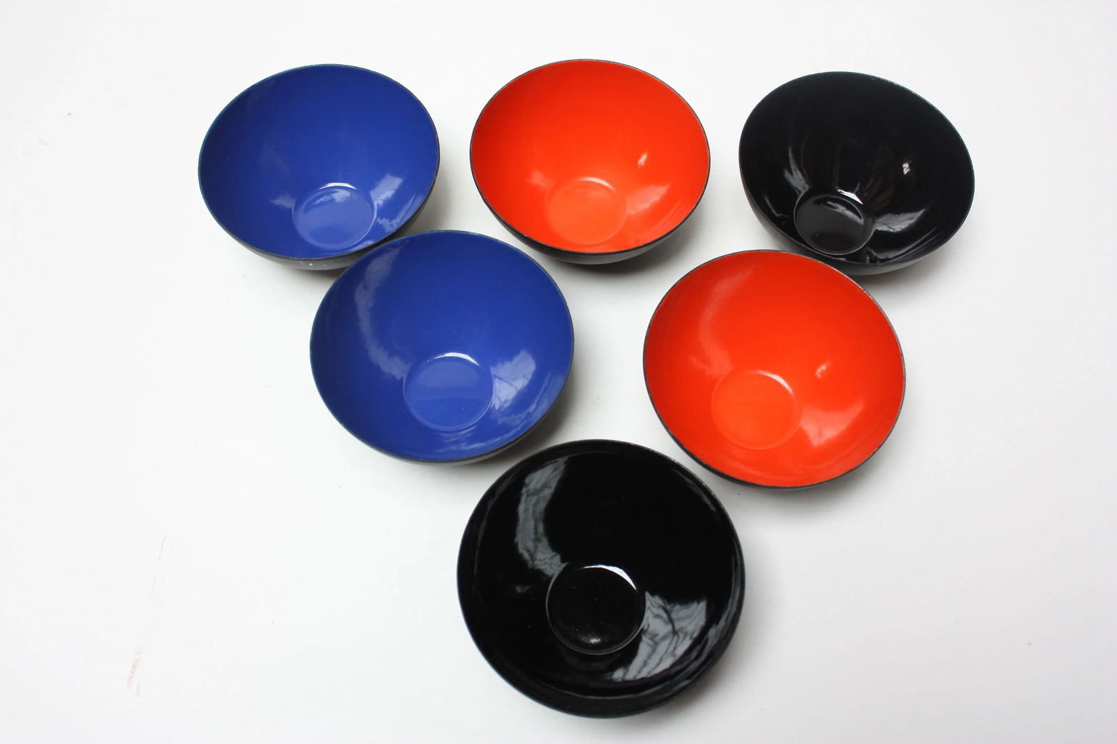 Enamel Krenit Bowls by Herbert Krenchel - Set of 6 - 8