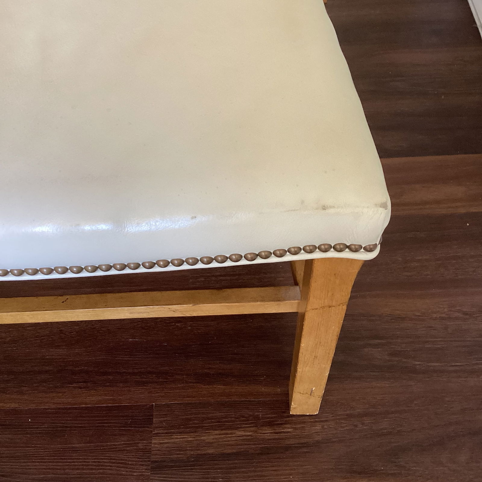 Late 20th Century Century Furniture Carved Wood Petite Armchair With Leather Seat - 7