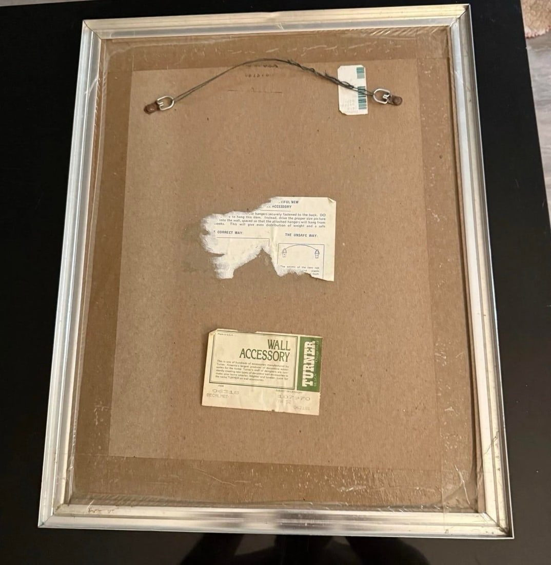 1970s Stephen Bleinberger Vintage Framed Print Signed Framed - 5