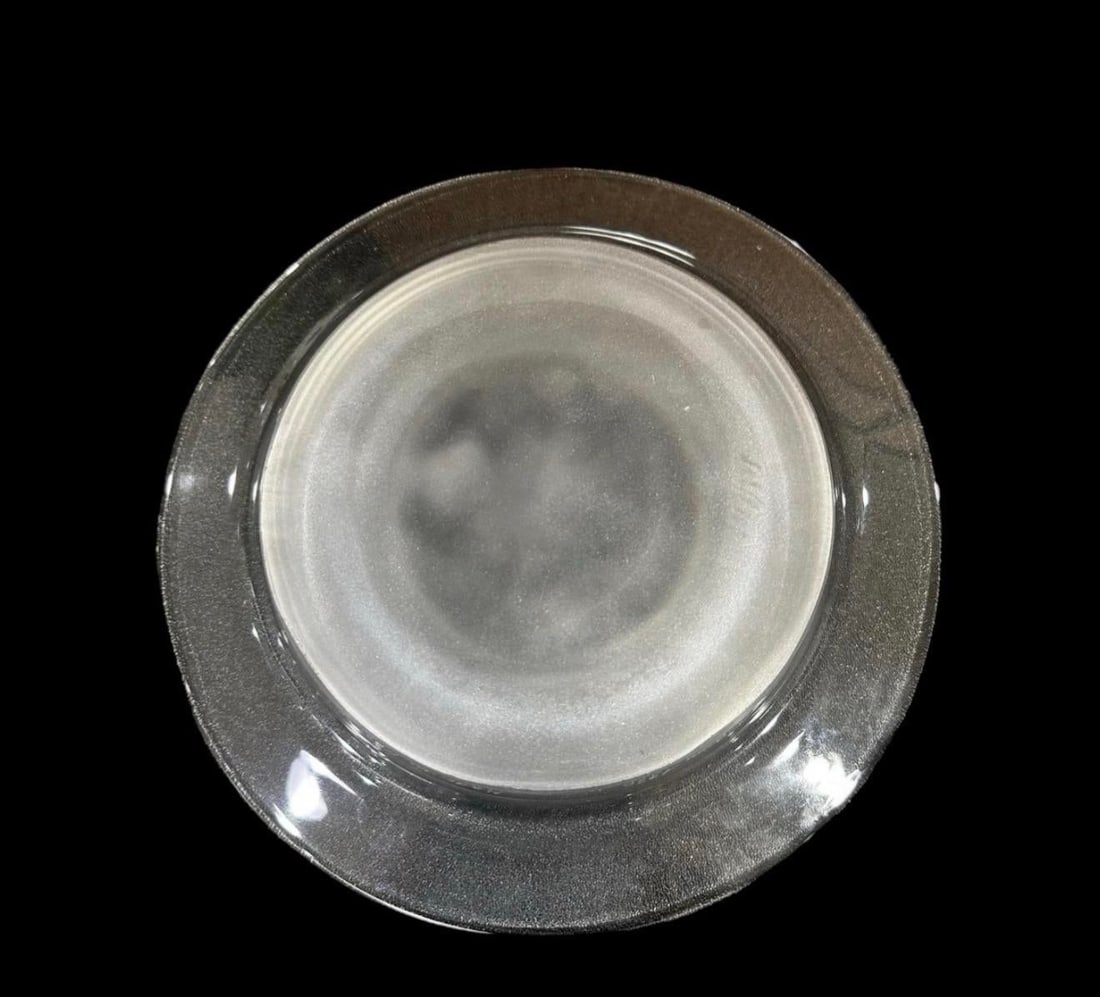 Daum Art Glass Pate De Verre Grand Musicians Beethoveoven Plate 242/2000 C. 1970 - 2