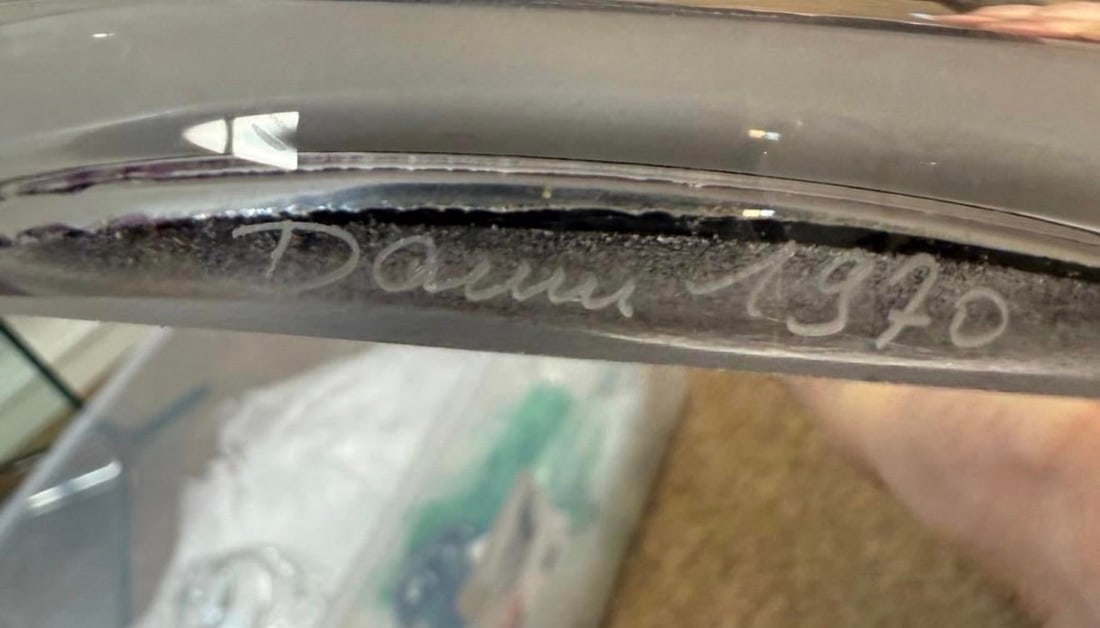 Daum Art Glass Pate De Verre Grand Musicians Beethoveoven Plate 242/2000 C. 1970 - 6